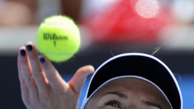 Slovenka Daniela Hantuchová na tenisovém turnaji v Melbourne. Slovenka Daniela Hantuchová na tenisovém turnaji v Melbourne.
