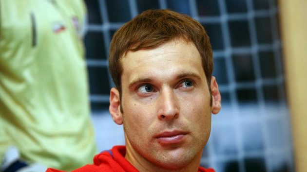 Fotbalový brankář Petr Čech Fotbalový brankář Petr Čech