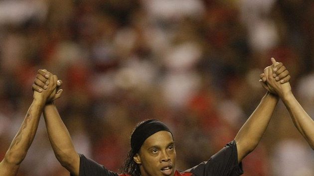 Ronaldinho v dresu Flamenga. Ronaldinho v dresu Flamenga.