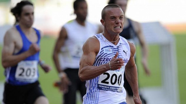 Sprinter Jan Veleba na archivním snímku při Odložilově memoriálu. Sprinter Jan Veleba na archivním snímku při Odložilově memoriálu.