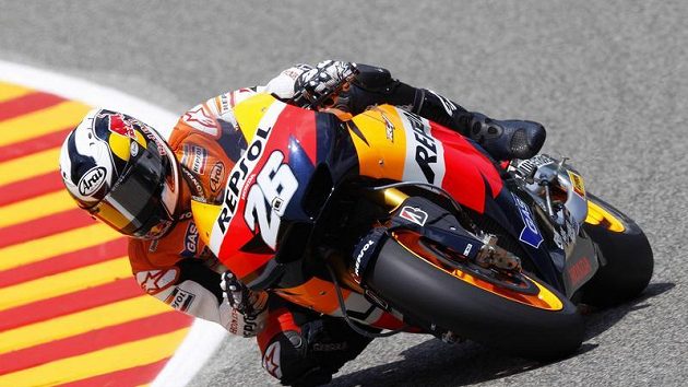 Španěl Dani Pedrosa při kvalifikaci na Velkou cenu Itálie v Mugellu. Španěl Dani Pedrosa při kvalifikaci na Velkou cenu Itálie v Mugellu.