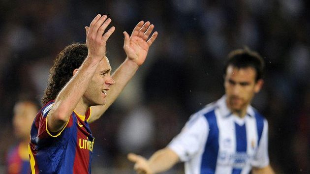 Obránce Barcelony Gabriel Milito Obránce Barcelony Gabriel Milito