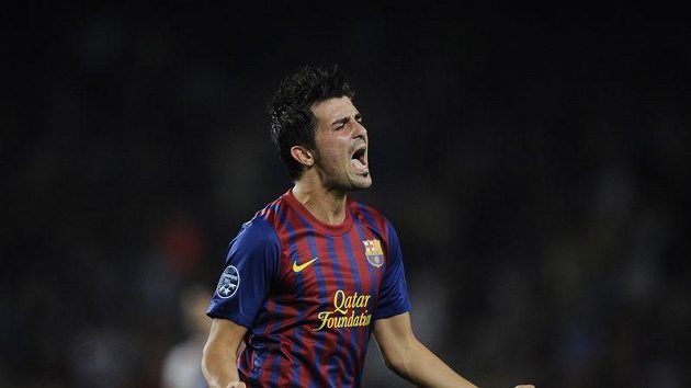 David Villa se raduje z gólu David Villa se raduje z gólu