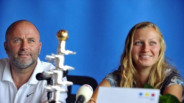 Petra Kvitová spolu s koučem Davidem Kotyzou Petra Kvitová spolu s koučem Davidem Kotyzou