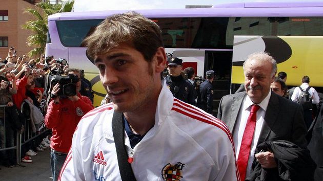 Brankář španělských fotbalistů Iker Casillas Brankář španělských fotbalistů Iker Casillas