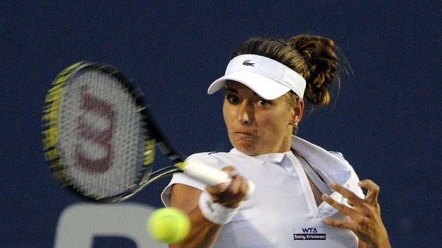 Petra Cetkovská na turnaji v New Havenu. Petra Cetkovská na turnaji v New Havenu.