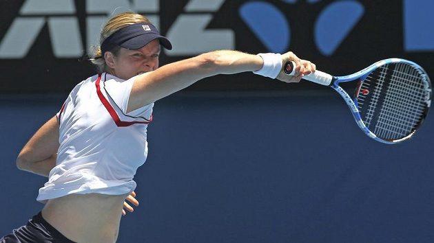 Belgická tenistka Kim Clijstersová během Australian Open Belgická tenistka Kim Clijstersová během Australian Open