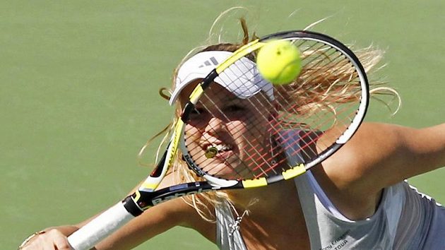 Karolína Wozniacká na turnaji v Indian Wells. Karolína Wozniacká na turnaji v Indian Wells.
