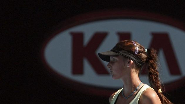 Česká tenistka Karolína Plíšková při finále juniorky na Australian Open. Česká tenistka Karolína Plíšková při finále juniorky na Australian Open.
