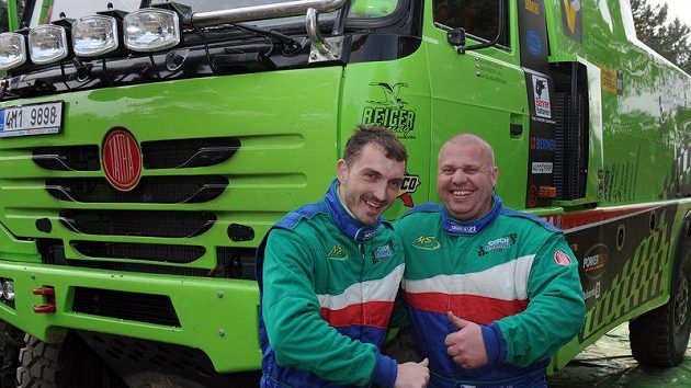 David Vršecký (vlevo)a Marek Spáčil při testech v Senici. David Vršecký (vlevo)a Marek Spáčil při testech v Senici.