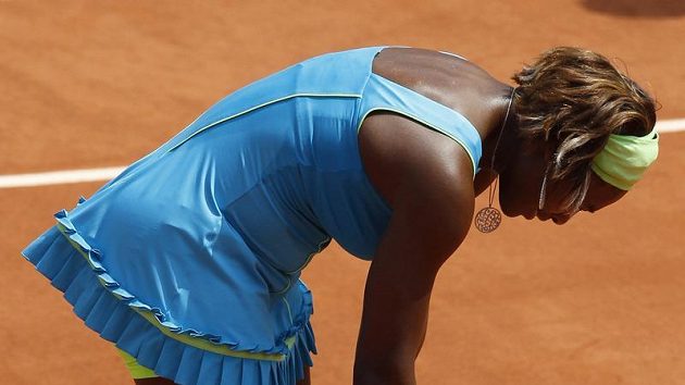 Zklamaná americká tenistka Serena Williamsová Zklamaná americká tenistka Serena Williamsová