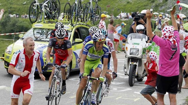 Roman Kreuziger (vpravo) a Lance Armstrong během Tour de France Roman Kreuziger (vpravo) a Lance Armstrong během Tour de France