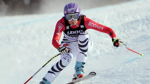 Maria Rieschová v Garmisch Partenkirchenu. Maria Rieschová v Garmisch Partenkirchenu.