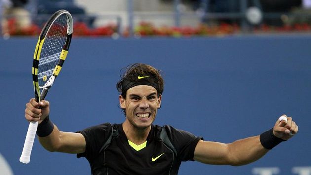 Španělský tenista Rafael Nadal se raduje z postupu do semifinále US Open. Španělský tenista Rafael Nadal se raduje z postupu do semifinále US Open.