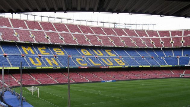 Nou Camp, fotbalový stadion FC Barcelona - ilustrační foto. Nou Camp, fotbalový stadion FC Barcelona - ilustrační foto.