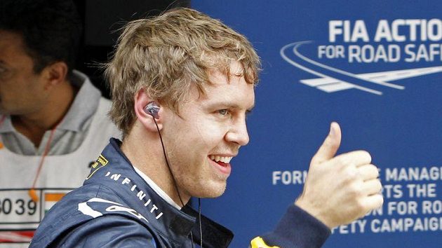 Němec Sebastian Vettel ze stáje Red Bull. Jasná jednička současné formule 1. Němec Sebastian Vettel ze stáje Red Bull. Jasná jednička současné formule 1.