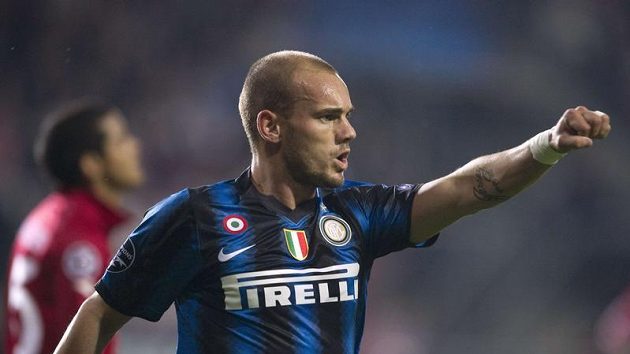 Wesley Sneijder už by měl do derby zasáhnout Wesley Sneijder už by měl do derby zasáhnout
