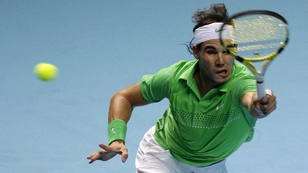 Španělský tenista Rafael Nadal na Turnaji mistrů Španělský tenista Rafael Nadal na Turnaji mistrů