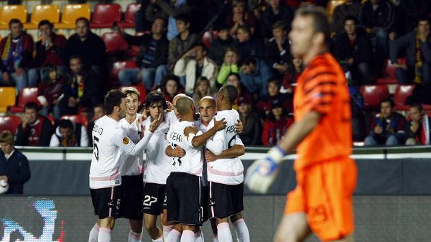 Radost fotbalistů Palerma. Archivní foto. Radost fotbalistů Palerma. Archivní foto.