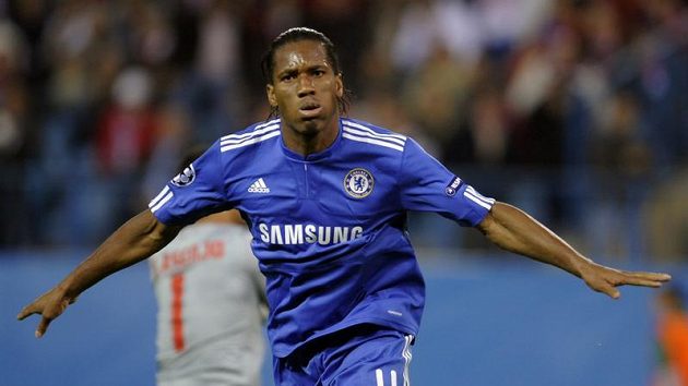 Útočník Chelsea Didier Drogba Útočník Chelsea Didier Drogba