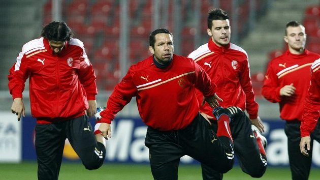 Marián Čišovský a Pavel Horváth (zleva) na tréninku Marián Čišovský a Pavel Horváth (zleva) na tréninku