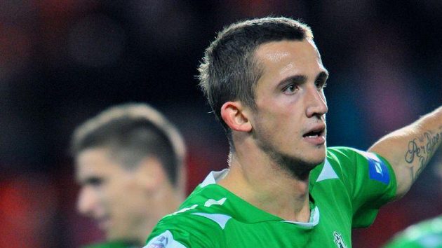 Tomáš Pekhart z Jablonce se raduje z branky proti Slavii Tomáš Pekhart z Jablonce se raduje z branky proti Slavii