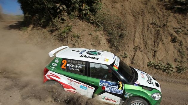 Finský pilot Juho Hänninen na trati Rallye Azory Finský pilot Juho Hänninen na trati Rallye Azory