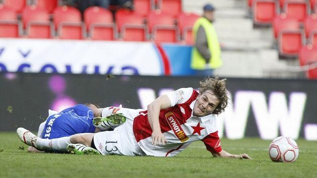 Milan Černý v dresu Slavie Milan Černý v dresu Slavie