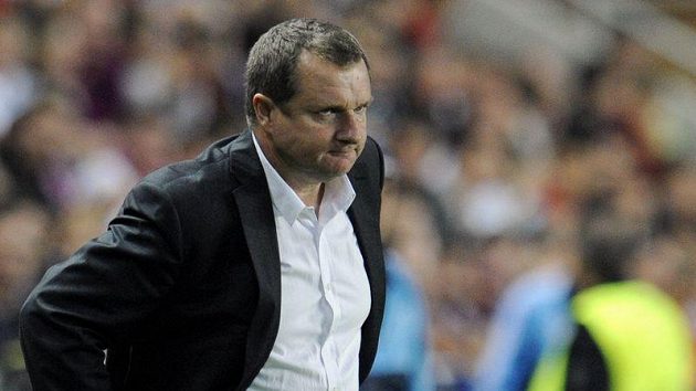 Kouč Pavel Vrba při zápase s Borisovem. Kouč Pavel Vrba při zápase s Borisovem.