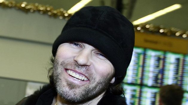 Jaromír Jágr po příletu do Prahy Jaromír Jágr po příletu do Prahy