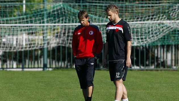 Zbyněk Pospěch (vpravo) ve Slavii končí. Zbyněk Pospěch (vpravo) ve Slavii končí.