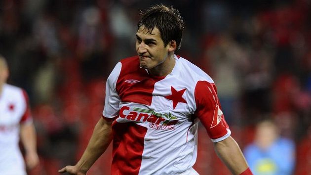 Rudolf Skácel ještě v dresu Slavie Rudolf Skácel ještě v dresu Slavie