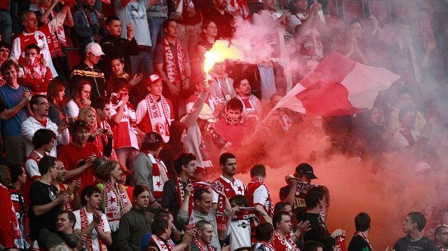 Fanoušci fotbalové Slavie Fanoušci fotbalové Slavie