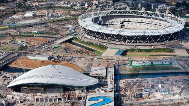 Sportoviště londýnské olympiády už jsou téměř hotové.. Sportoviště londýnské olympiády už jsou téměř hotové..