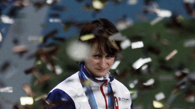 Martina Sáblíková na stupních vítězů Martina Sáblíková na stupních vítězů