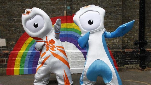 Maskot olympijských her v Londýně Wenlock (vlevo) a maskot paralympijských her Mandeville. Maskot olympijských her v Londýně Wenlock (vlevo) a maskot paralympijských her Mandeville.