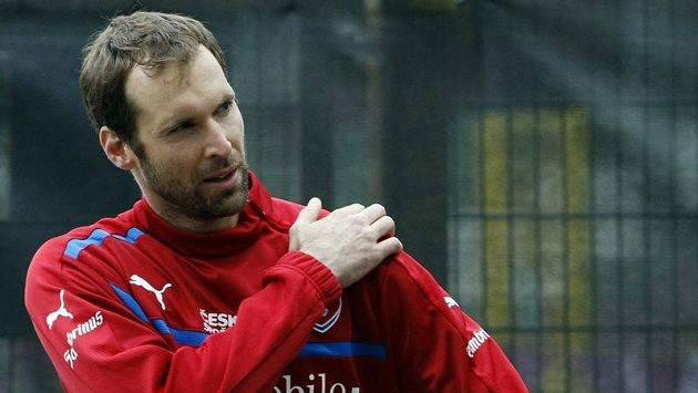 Petr Čech po tréninku fotbalové reprezentace v Polské Vratislavi Petr Čech po tréninku fotbalové reprezentace v Polské Vratislavi