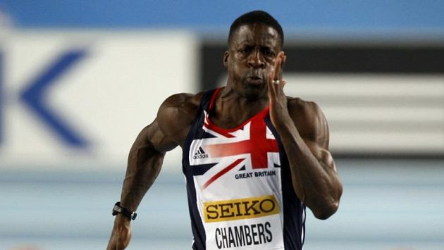 Britský sprinter Dwain Chambers Britský sprinter Dwain Chambers