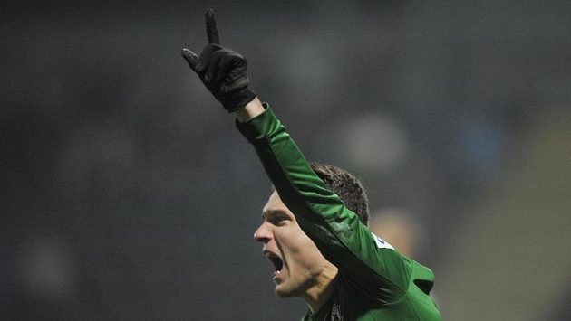 David Lafata se raduje z gólu do sítě Hradce. David Lafata se raduje z gólu do sítě Hradce.