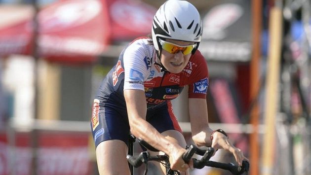 Rychlobruslařka Martina Sáblíková na domácím šampionátu v cyklistice Rychlobruslařka Martina Sáblíková na domácím šampionátu v cyklistice