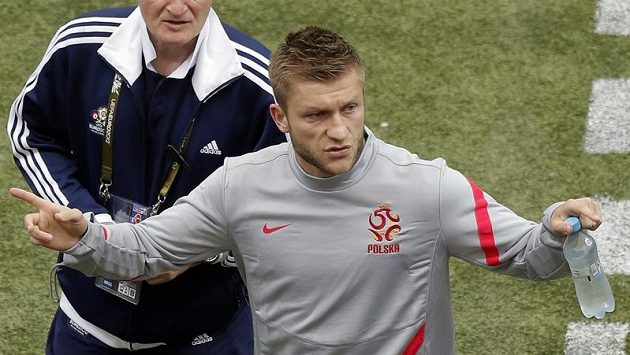 Opora polské reprezentace Jakub Blaszczykowski na tréninku Opora polské reprezentace Jakub Blaszczykowski na tréninku