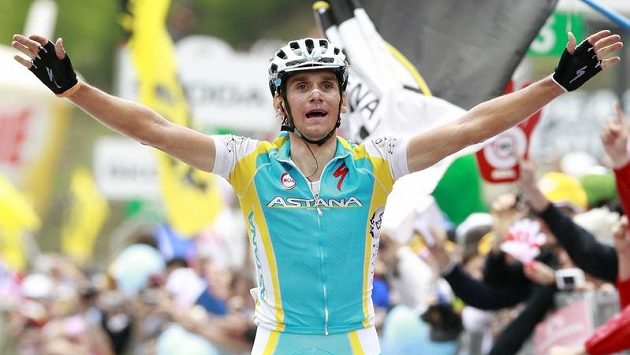 Roman Kreuziger po vítězství v 19. etapě Giro d'Italia Roman Kreuziger po vítězství v 19. etapě Giro d'Italia