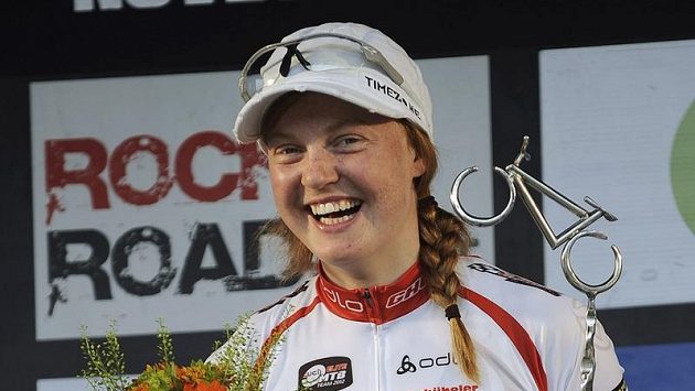 Alexandra Engenová ze Švédska se raduje z vítězství v Novém Městě na Moravě. Alexandra Engenová ze Švédska se raduje z vítězství v Novém Městě na Moravě.
