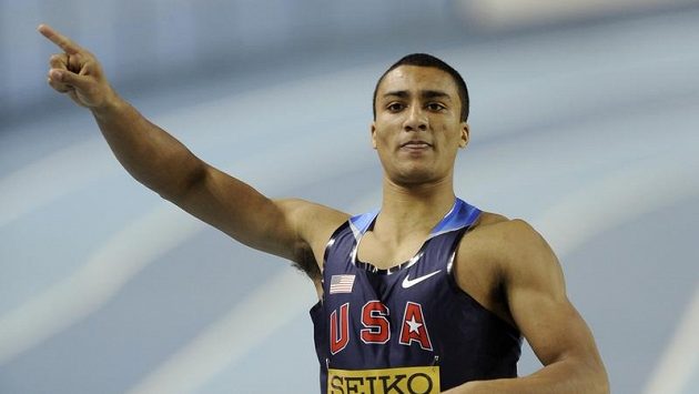 Americký vícebojař Ashton Eaton Americký vícebojař Ashton Eaton