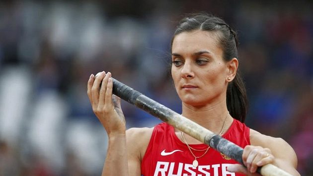 Ruská tyčkařka Jelena Isinbajevová Ruská tyčkařka Jelena Isinbajevová