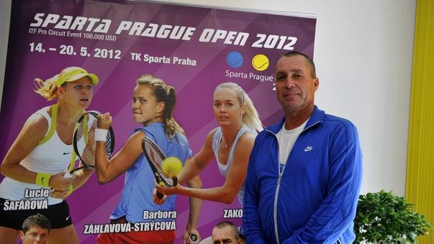 Ivan Lendl před exhibicí na turnaji ITF Sparta Prague Open Ivan Lendl před exhibicí na turnaji ITF Sparta Prague Open