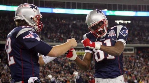Tom Brady a Randy Moss Tom Brady a Randy Moss