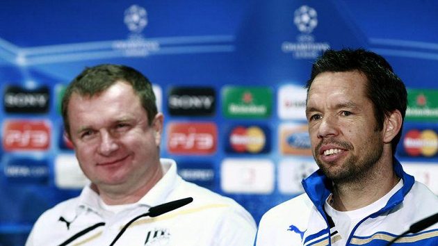 Kapitán Plzně Pavel Horváth (vpravo) a kouč Pavel Vrba. Kapitán Plzně Pavel Horváth (vpravo) a kouč Pavel Vrba.