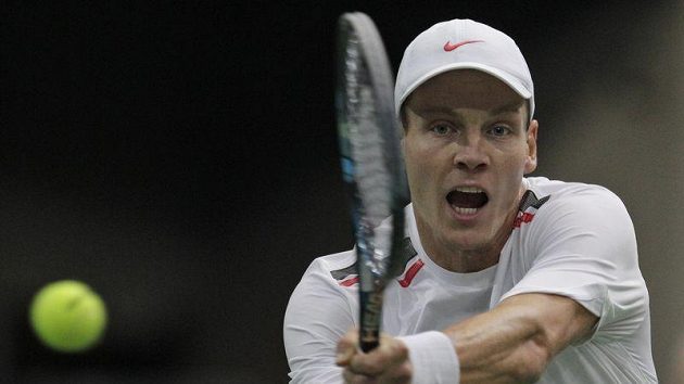 Tomáš Berdych na turnaji v Rotterdamu. Tomáš Berdych na turnaji v Rotterdamu.