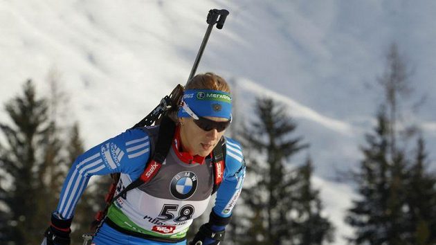 Ruský biatlonistka Olga Zajcevová Ruský biatlonistka Olga Zajcevová